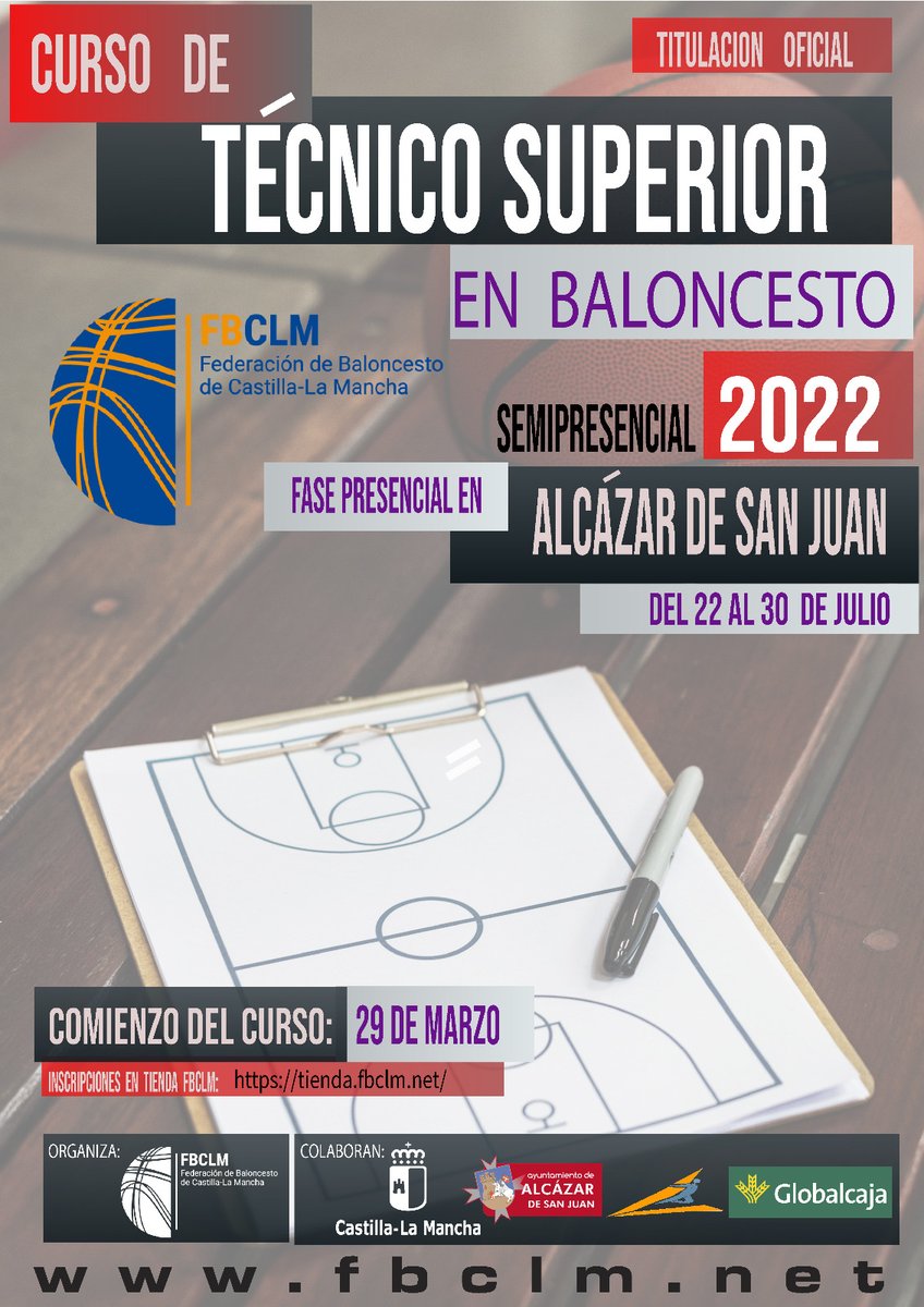 Formación FBCLM📚| La FBCLM convoca el Curso de Técnico Deportivo Superior de Baloncesto (Vía Académica).
✍️+INFO - INSCRIPCIONES - FECHAS 👇👇
📰 fbclm.net/dinamico/enlac…
📸FBCLM
#PasionXBasketCLM