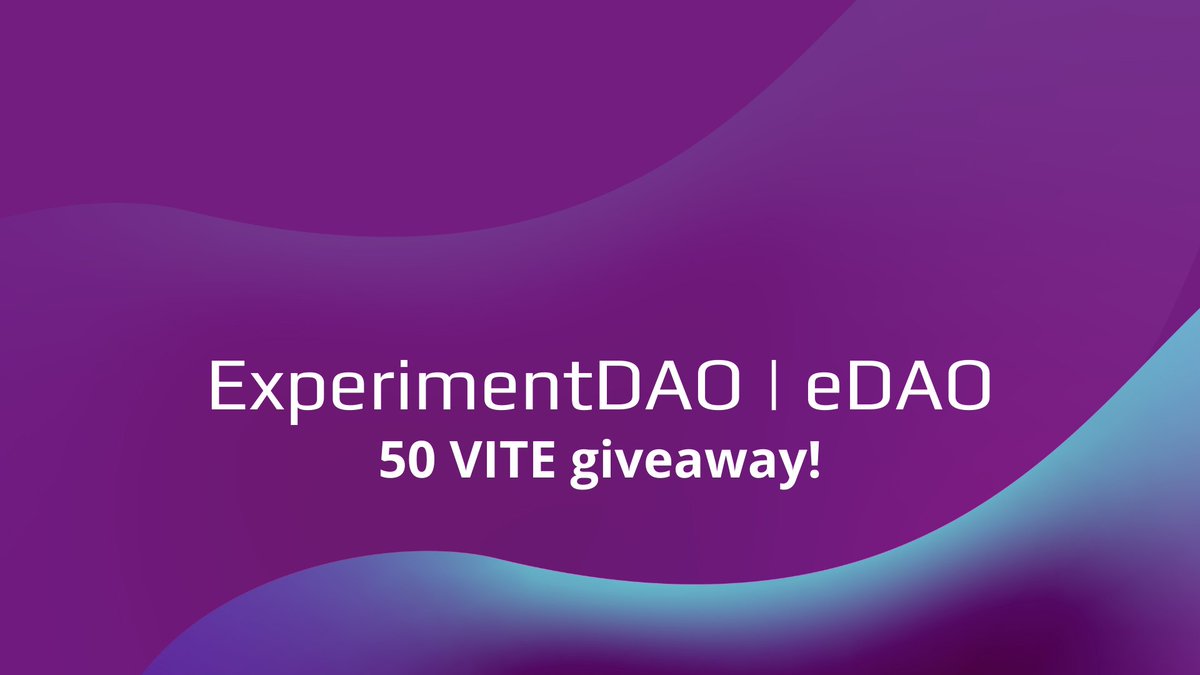 ExperimentDAO's tweet image. Milky Way 50 $VITE giveaway!

10 #VITE for 5 people.

» Like &amp;amp; RT!
» Follow us!
» Post a comment!

This giveaway will end in 48h hours.