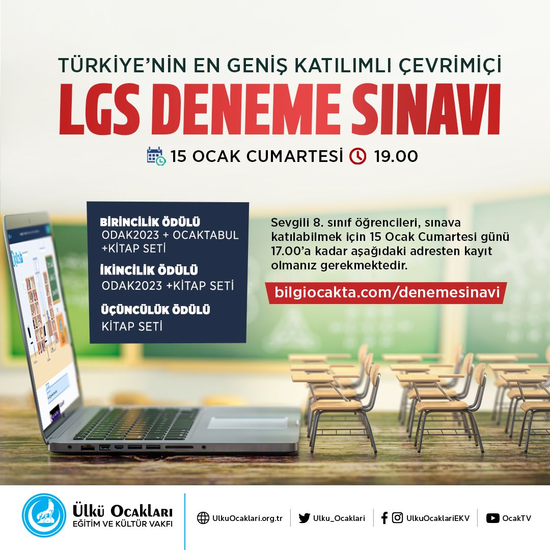 hendekulku's tweet photo. Haydi Gençler Sınava !

#UlkuOcaklari
#BilgiOcakta
#LGS
#DenemeSinavi https://t.co/ammcRuCZqF