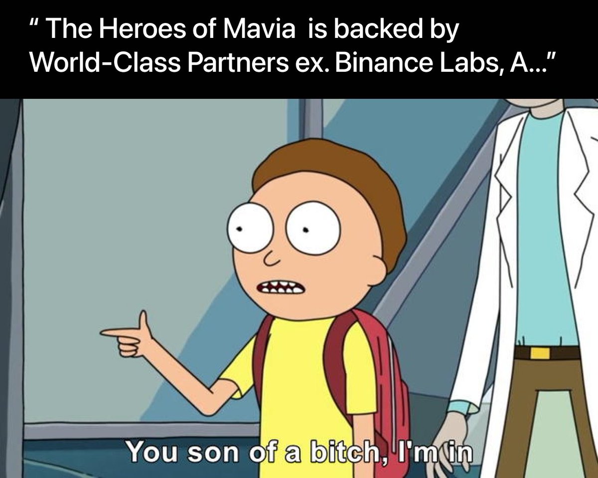 maviameme's tweet photo. If not now, WHEN? @MaviaGame
 $RUBY $MAVIA https://t.co/8wBrS6vQe5