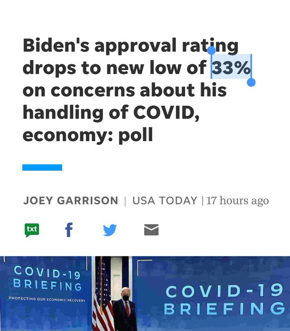 PushDemsLeft's tweet photo. It took Biden less than a year to become less popular than the least popular president was at his least popular (Trump, right after his insurrection). https://t.co/XWxErRpevG