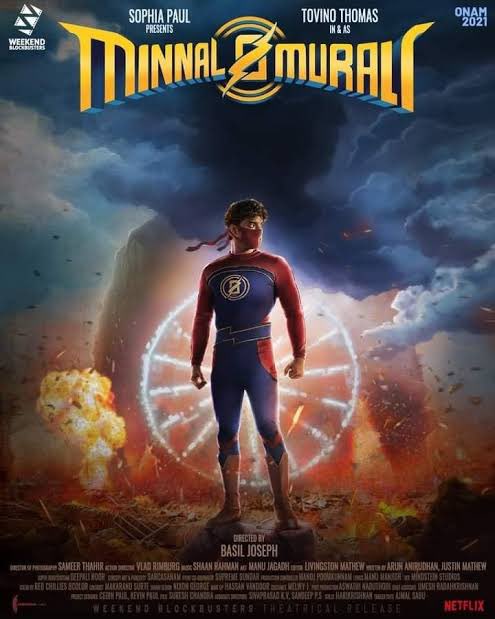 PritishNandy's tweet photo. Covid-struck I was anxious for an upper. Why I chose a Malayalam superhero film is a mystery. But #MinnalMurali is a wondrous wild ride. What a terrific film @basiljoseph25 has made! #Netflix has just redefined Malayalam movies for me! @ttovino and #Gurusomasundaram take a bow. https://t.co/wq6lmuSJED