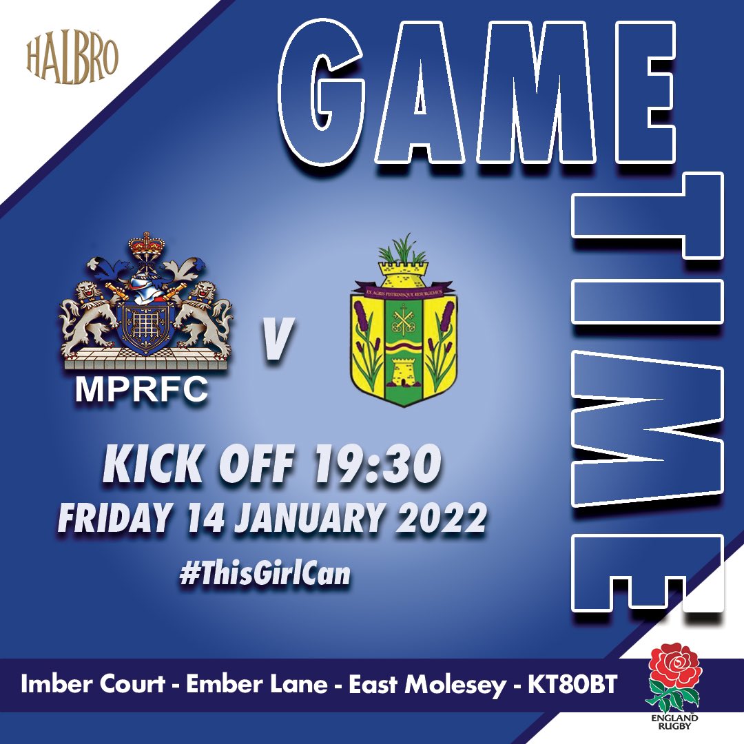 Oh yeah! That’s right! It’s Game Time. 

@mprfcwomens take on @mitchamandcarshaltonrufcwomen at home in the first game of the year!

It’s a Friday night. So get your coats and gloves and get down and cheer on the girls!

#ThisGirlCan
