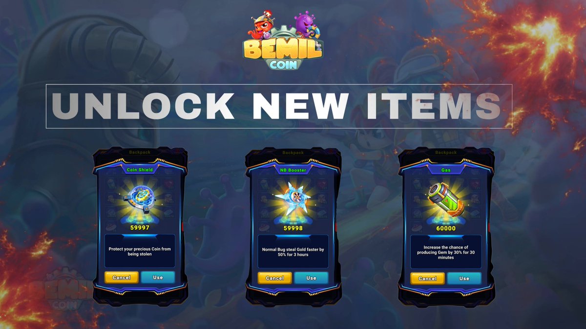 🔑 𝐔𝐍𝐋𝐎𝐂𝐊𝐄𝐃 𝐍𝐄𝐖 𝐈𝐓𝐄𝐌 𝐈𝐍 𝗖𝗥𝗬𝗦𝗧𝗔𝗟 🔑

Are you curious what 3 new items are? Let's find out with Bemil Team.

1️⃣ 𝑪𝒐𝒊𝒏 𝑺𝒉𝒊𝒆𝒍𝒅
2️⃣ 𝙉𝘽 𝘽𝙤𝙤𝙨𝙩𝙚𝙧
3️⃣ 𝙂𝙖𝙨

👉 All information about these new items are noted at link: blog.bemil.io/unlocked-new-i…