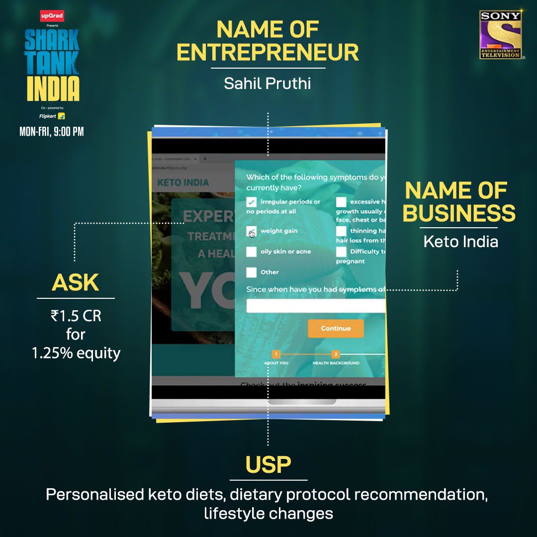 SonyTV's tweet photo. Which pitch will bag an offer today, #Ethik, #Brainwired, #KetoIndia or #MagicLock? Tell us in the comments and we will see you tonight on #SharkTankIndia at 9 PM, only on Sony TV! https://t.co/Z8eDvOfGLm