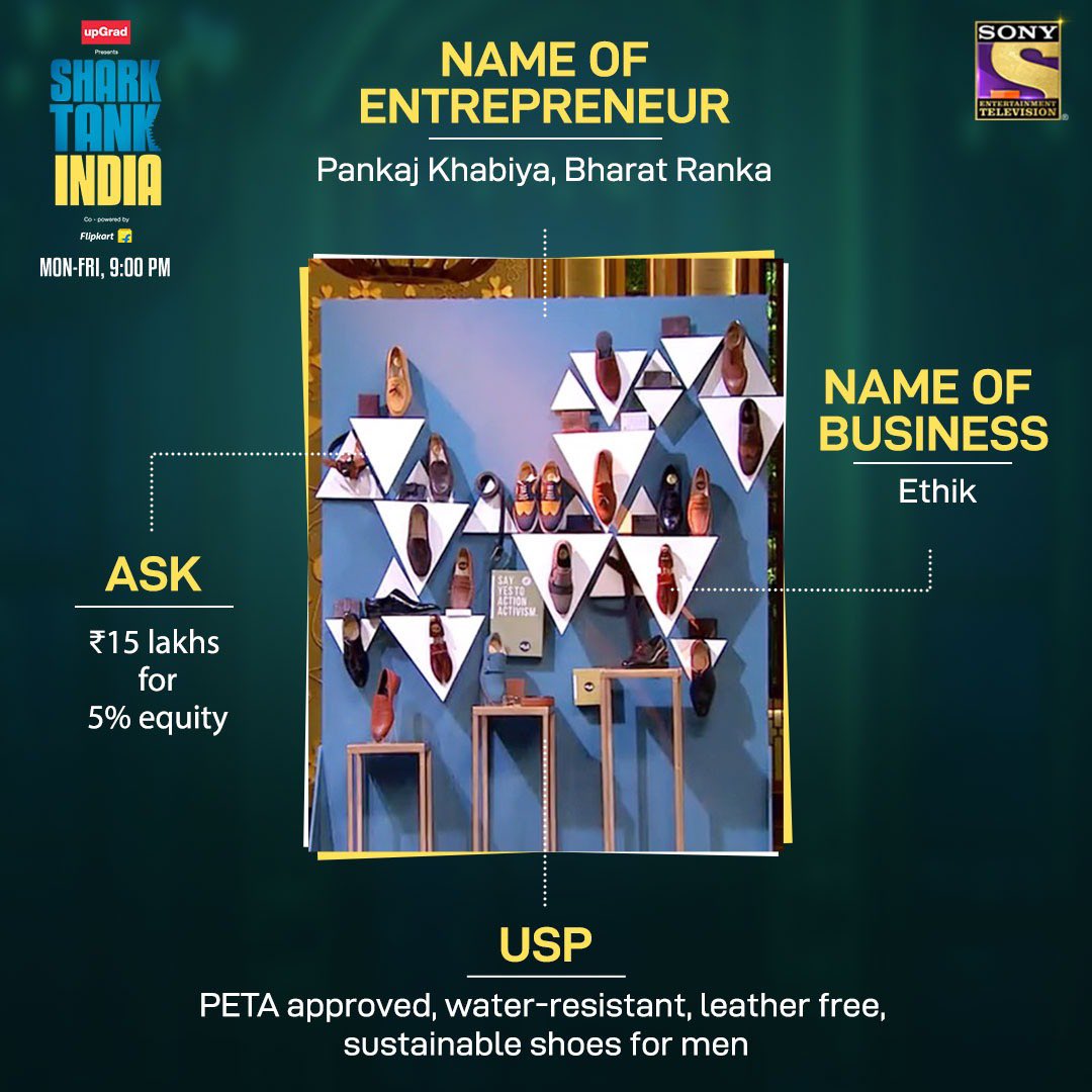 SonyTV's tweet photo. Which pitch will bag an offer today, #Ethik, #Brainwired, #KetoIndia or #MagicLock? Tell us in the comments and we will see you tonight on #SharkTankIndia at 9 PM, only on Sony TV! https://t.co/Z8eDvOfGLm