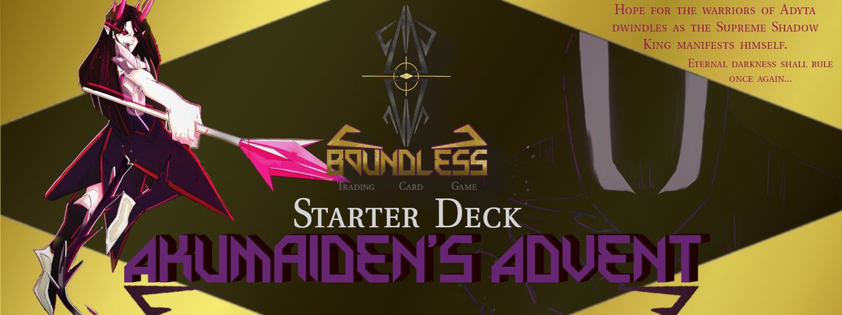 officialbtcg's tweet photo. The warriors of Adyta won’t quit. What’s more, they have the legendary Sacredraco on their side.

Snuff them out and let true power reign over Adyta!

Starter Deck: Akumaiden’s Advent scheduled for release February 1, 2022! https://t.co/NvCog06J4V