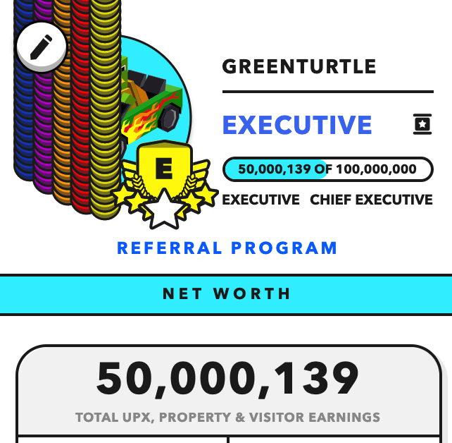 GreenTurtleNFT's tweet photo. Turning $5 into 50M UPX (means $50,000) in less than 2 years in @UplandMe - my one and only #Metaverse I am still addicted to. Can't wait to see more to come every week. Thanks to the whole Upland community for your nice support - you are all awesome! 🤩 https://t.co/cFQv0jojG9