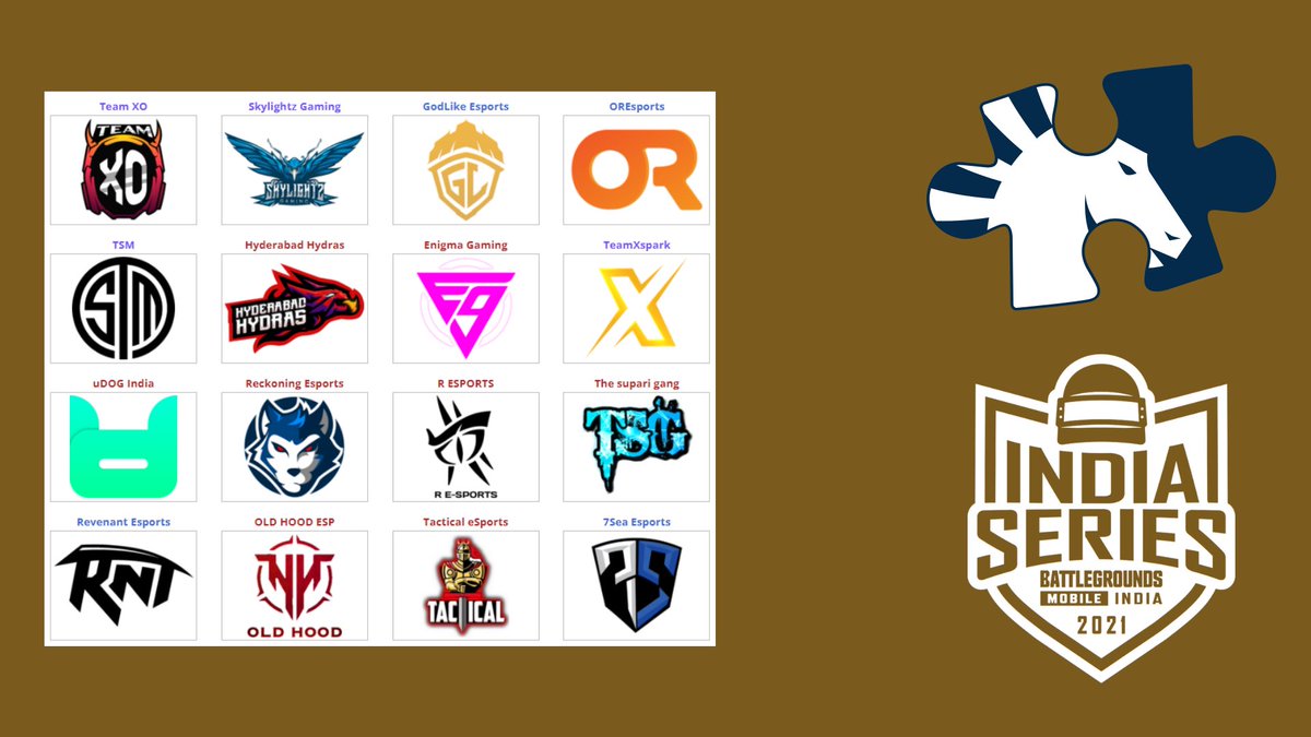 These are the 16 teams competing for a spot at #PMGC2021 from the Battleground Mobile India Series!

Matches have started!

📺 youtu.be/M2urlg8PRvk
🔗 liquipedia.net/pubg/Battlegro…