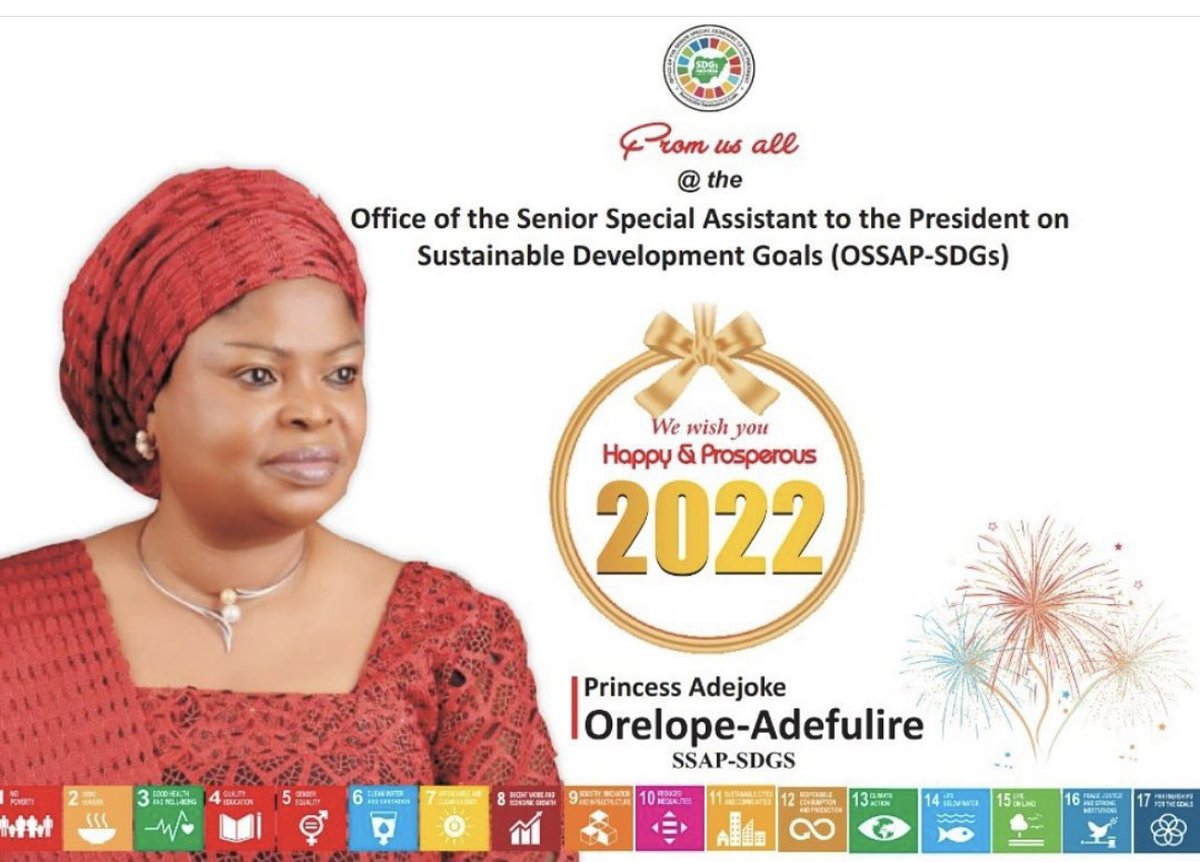 We are back! Wishing you all a Happy &amp; Prosperous 2022! Don’t forget the hashtag #SDGNigeria #GlobalGoals #TwitterNG
