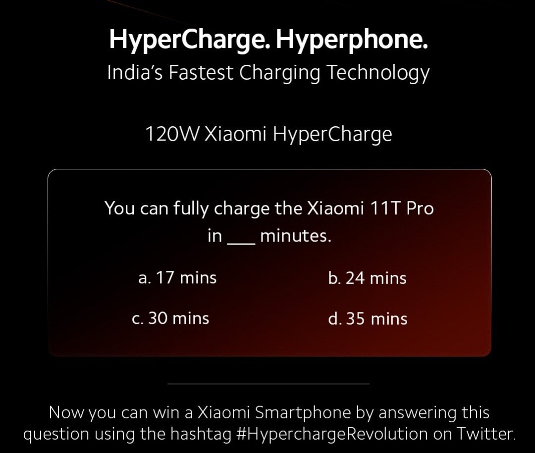 rathinavel10's tweet image. A. 17 mins

#HyperchargeRevolution 
#Hyperphone 
#Xiaomi11TPro5G 

@XiaomiIndia @amazonIN