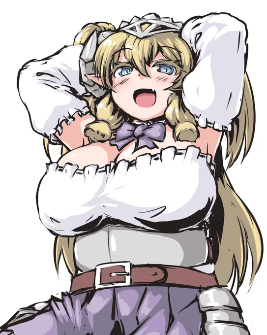 ぽよさんのささるがちょっとわかるマンだったので
ガシャ描きトライしてみた結果
ジト目気味になったらざぁこざぁこ感が出てしまった
むずかしいね 