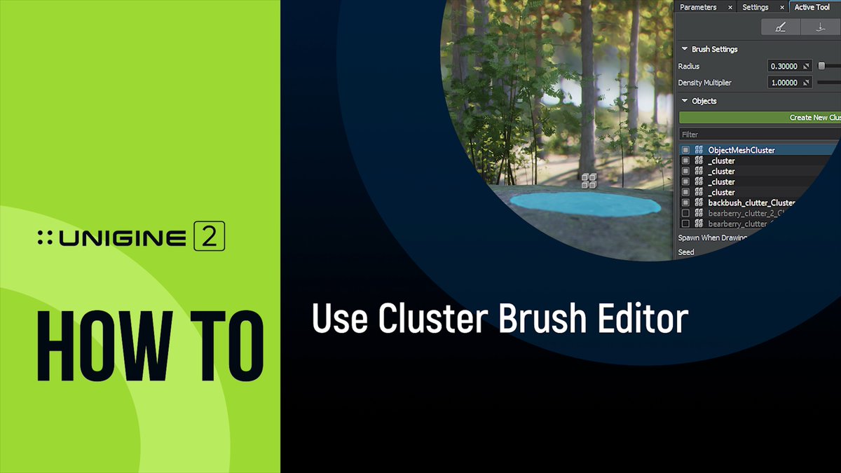 Unigine's tweet image. Hey everyone! Quick tip on how to use Cluster Brush Editor is up on our channel, check it out and don't forget to let us know what you think about it :)
youtu.be/ROQGgShvWIU
#unigineengine #uniginetutorial #clusterbrusheditor #3dengine #3dgraphics