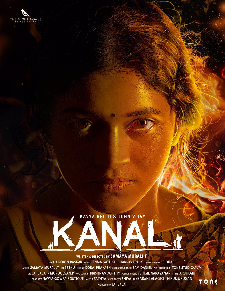 TheNightingal_'s tweet photo. The nightingale production proudly presents the 1st look poster of our Tamil movie KANAL https://t.co/A1sxI8sfnl