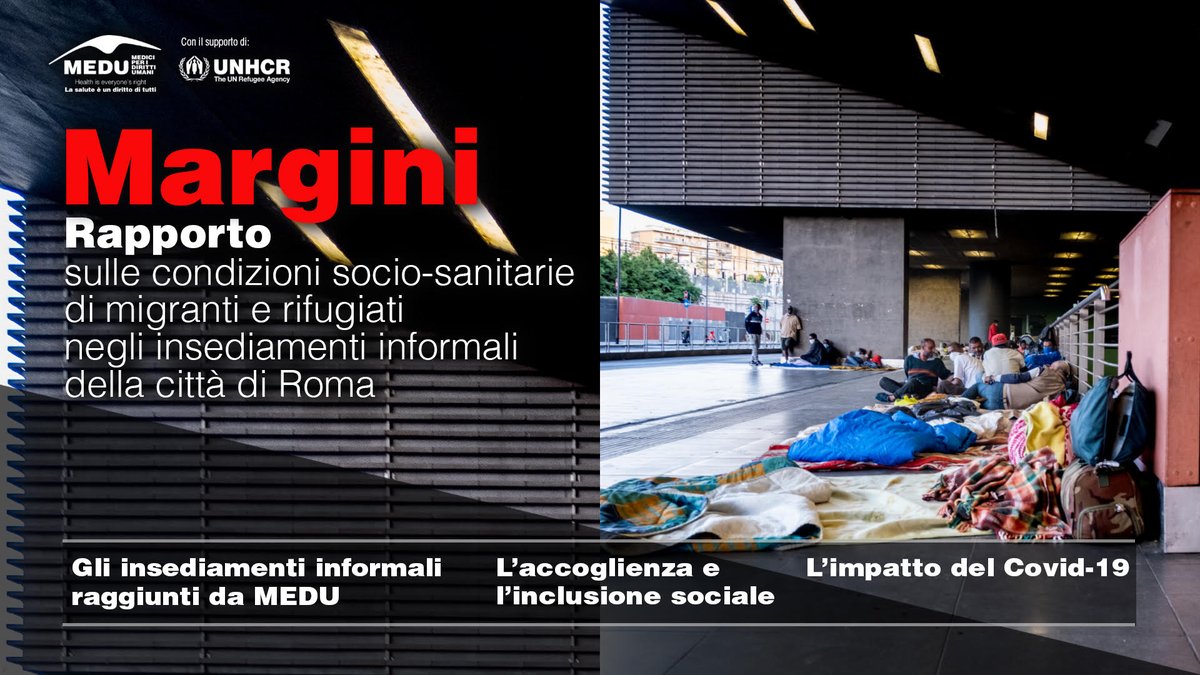MEDUonlus's tweet photo. Lunedì 17gennaio ore 10.00 insieme al nostro partner @UNHCRItalia presenteremo “MARGINI. Rapporto sulle condizioni socio-sanitarie delle persone migranti e rifugiate che vivono in condizioni di precarietà nella città di Roma” Segui la diretta su FB e YT👉 https://t.co/l0O3CaW79M https://t.co/x4Nlfsba8j