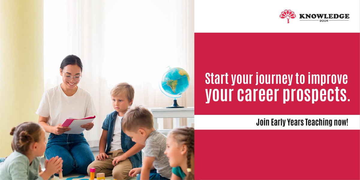 Master the knowledge and #skills required to become a confident early years #foundationstageteacher. Join #KnowledgeDoor's #EarlyYearsTeaching Online Course today!

knowledgedoor.co.uk/course/early-y…

#EYFSteachingmethods #knowledge #onlinecourse
