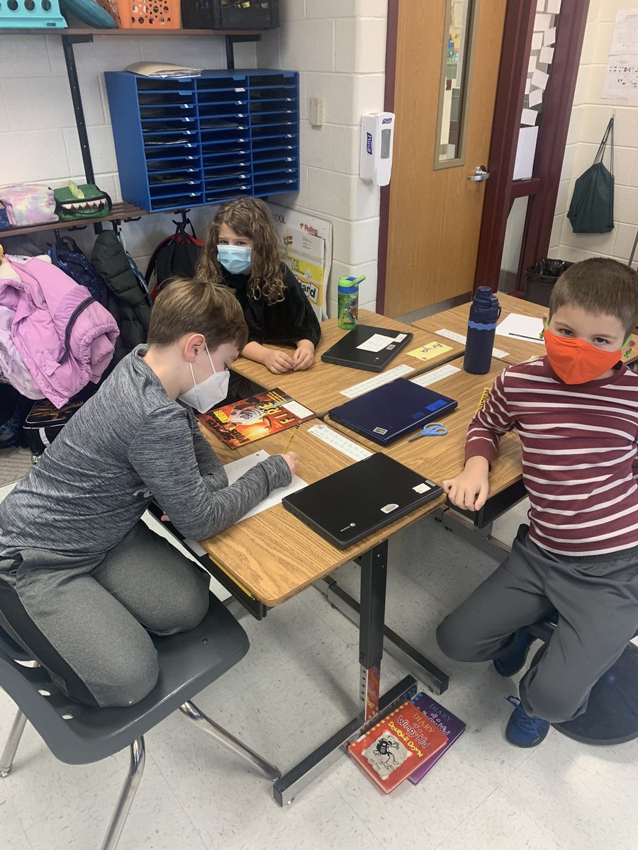 Students are using their critical thinking skills to decide what categories to put the items in