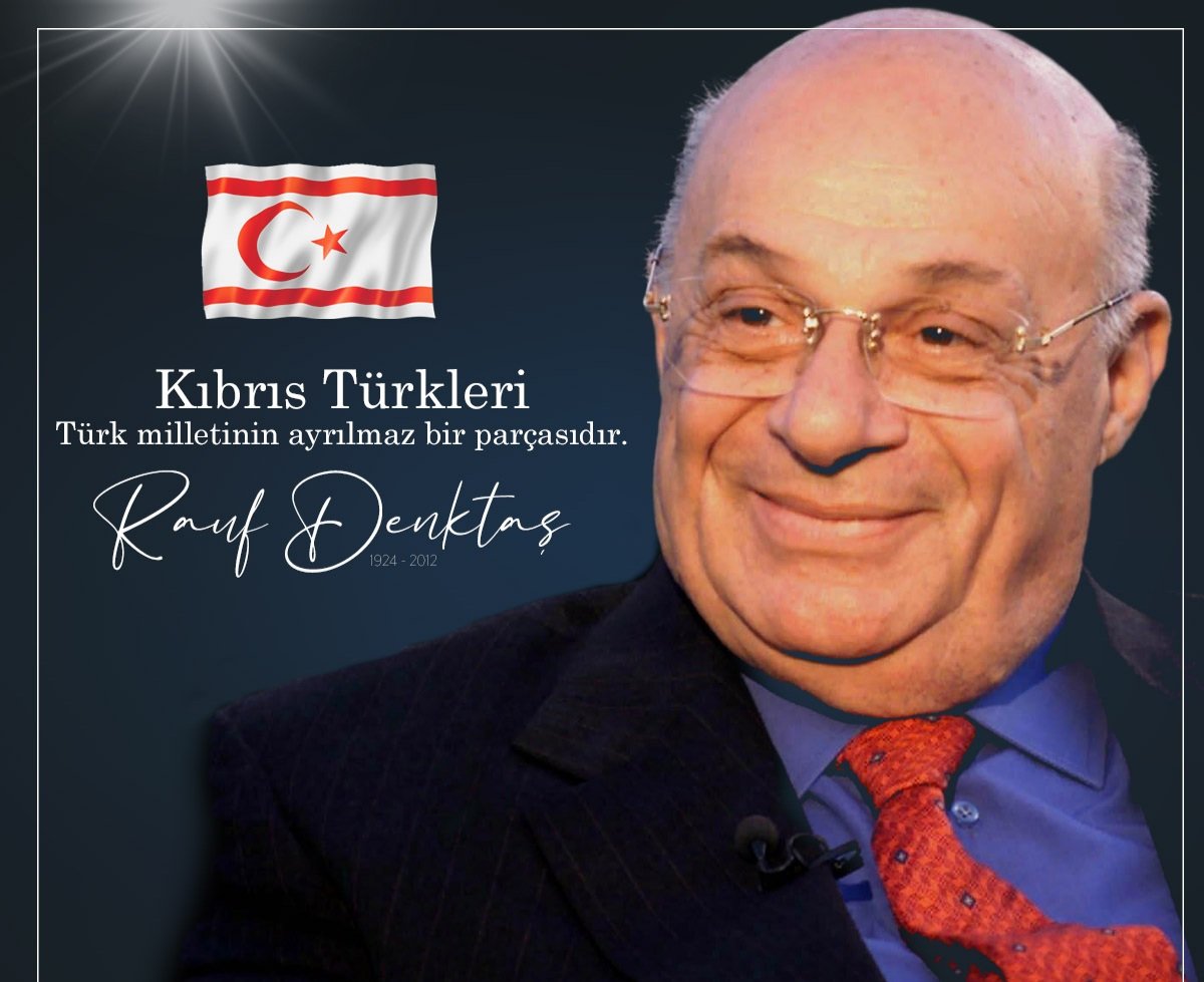 Kuzey Kıbrıs Türk Cumhuriyeti'nin Kurucu Cumhurbaşkanı, Kıbrıs davasının lideri merhum #RaufDenktaş'ı vefatının 10. yılında rahmetle anıyorum.