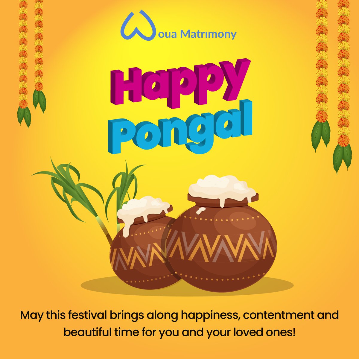 WouaMatrimony's tweet photo. Greetings on Pongal! May the harvest festival ensure you always have the best food and best life.
#happypongal2022 #wouamatrimony #woua https://t.co/OodXh2bUay