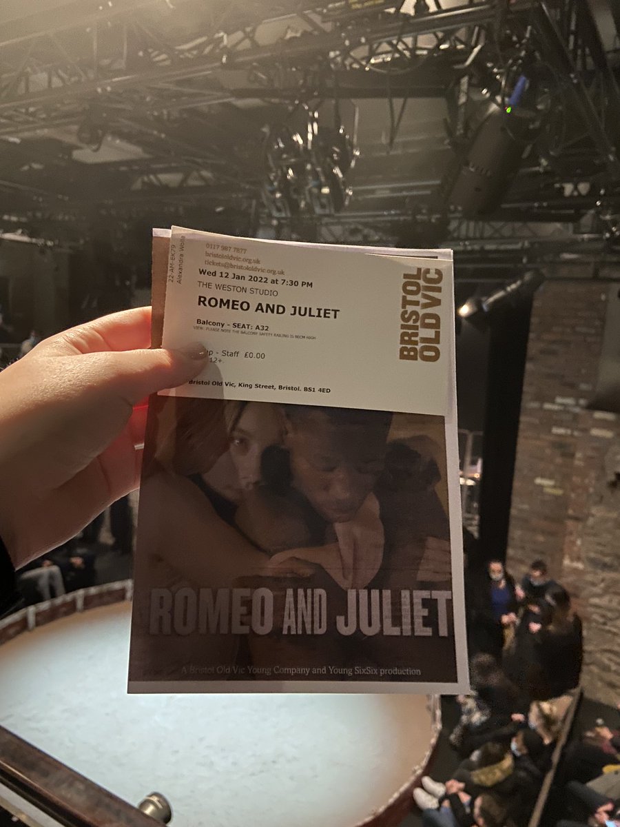 What an incredible performance of Romeo &amp; Juliet from <a href="/BristolOldVicYC/">BOV Engagement</a> last night! I was in the R&amp;D process for this piece, and to see it’s growth from that point has reignited my passion for theatre. Massive congratulations to the wicked cast and genius creative team