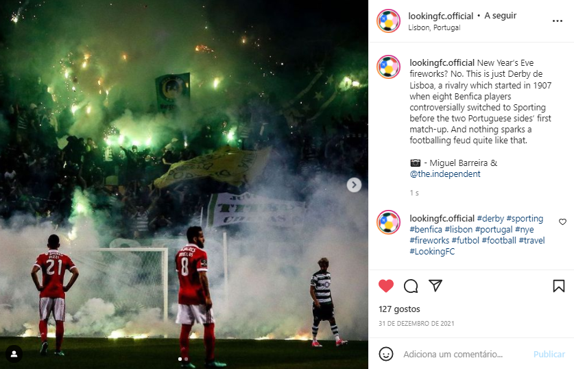 nunovalinhas's tweet photo. #LookingFC, o novo projecto de #EricCantona.
Uma 'curadoria' de viagens associadas aos melhores jogos/derbies de futebol do mundo.
As primeiras 7 viagens estão à venda... incluíndo um tal de #SportingCP vs #Benfica (15 Abril) tem 20 lugares disponíveis. https://t.co/9ID538PfwQ