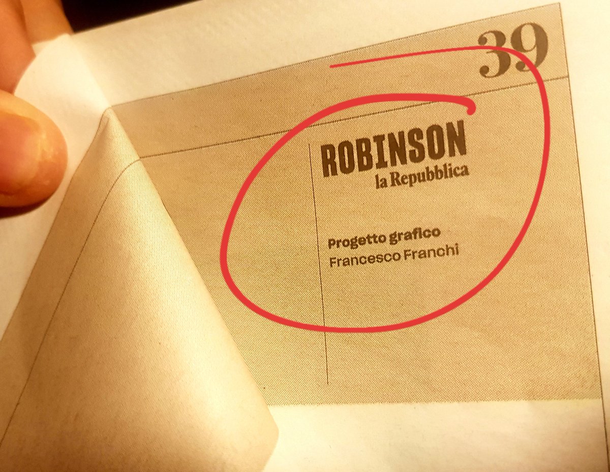 Ma vi ricordate cos'era il <a href="/Robinson_Rep/">Robinson di Repubblica</a> nel 2017? In piena gestione <a href="/mariocalabresi/">Mario Calabresi</a>? Con la grafica pop di <a href="/ffranchi/">Francesco Franchi</a>? Semplicemente meravigliosa.

Formidabili quegli anni. Torneranno?

#arretratichilometrici