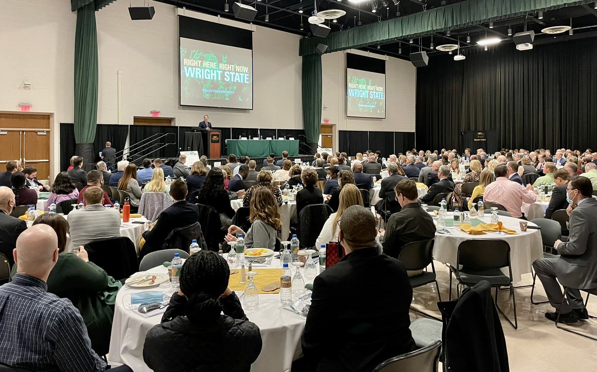 SenJonHusted's tweet image. Lt. Governor @JonHusted is at @wrightstate this morning for the @DBJnews Economic Forum to talk about the importance of on-shoring products and creating a culture of innovation that generates more investments and home-grown businesses. 

#DBJEconomicForum