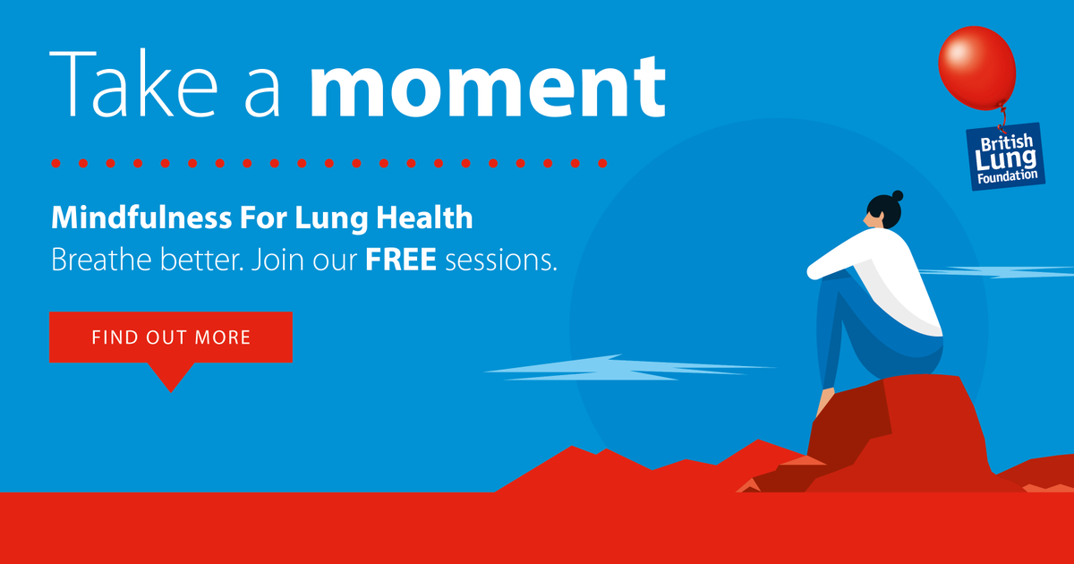 Learn deeper breathing, increase your lung capacity and improve your breathing patterns.

Mindfulness for Lung Health starts from 25th of January for 6 weeks, 6:30 – 7:30 every Tuesday. 

You can sign up here 👉 blf.org.uk/support-for-yo…