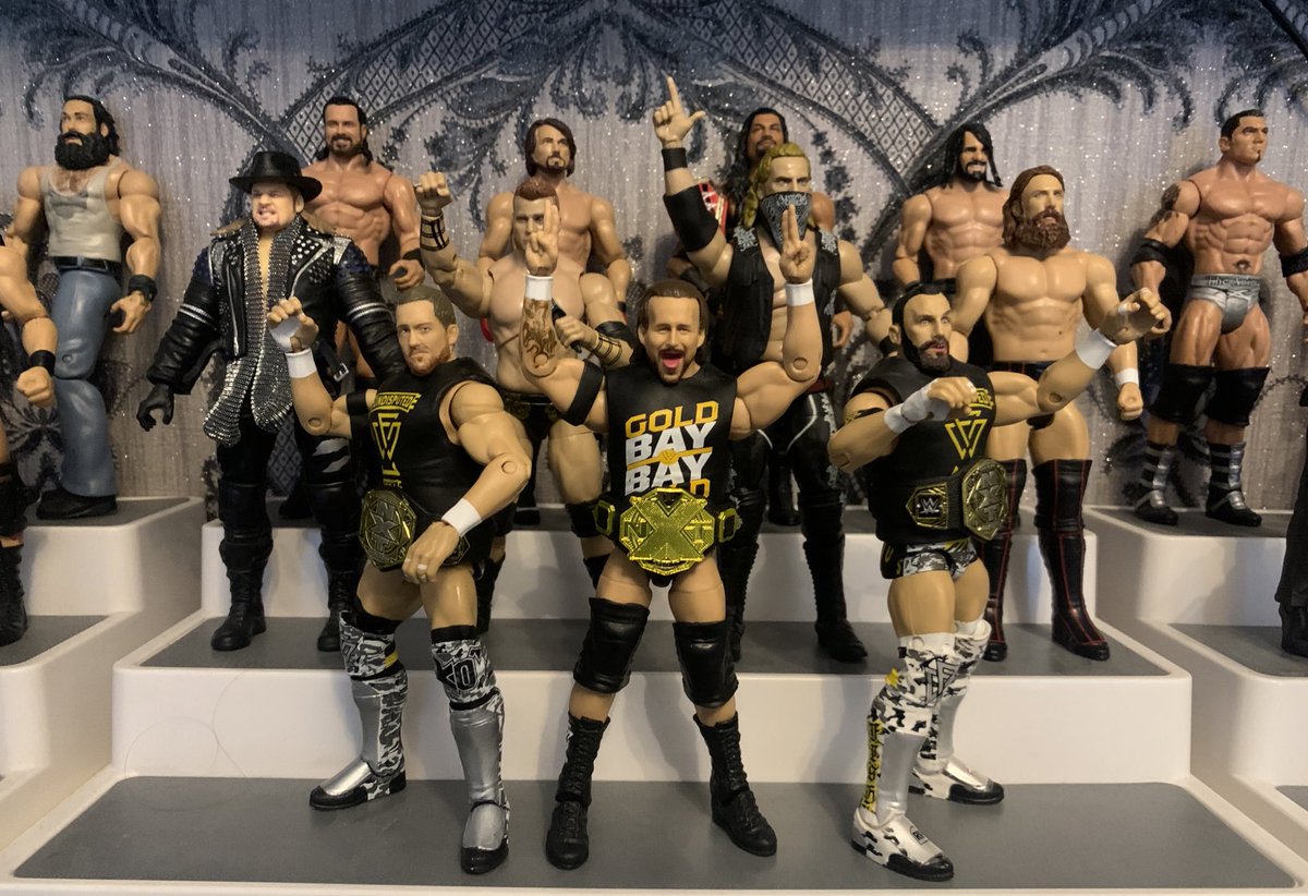 How long before they’re draped in gold once again? #AEWDynamite #AEW #AdamCole #AdamColeBayBay #WrestlingFigures #ScratchThatFigureItch #KyleOReilly #BobbyFish