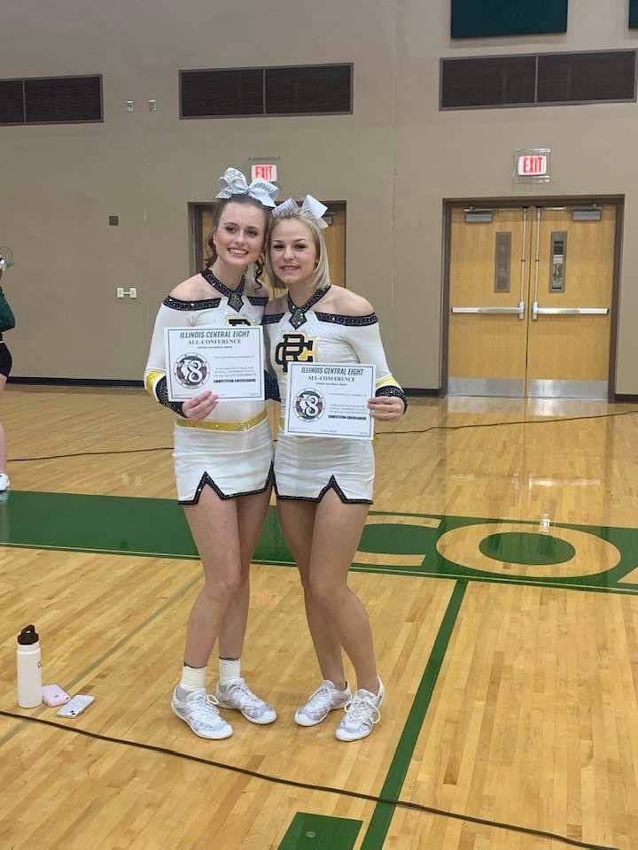 Congratulations to our all conference cheerleaders Jadyn and Zoe!