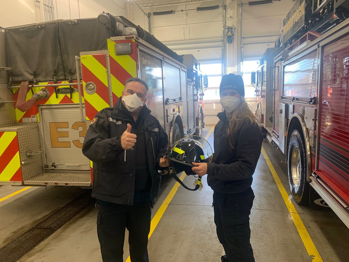 WoodstockFireDe's tweet photo. Congrats to recruits Ludlow & Murphy on completion of 6mos of recruit training! They will continue to train on their respective shifts!
#wfd #trainhardworkhard https://t.co/p4A1Sr7OvR
