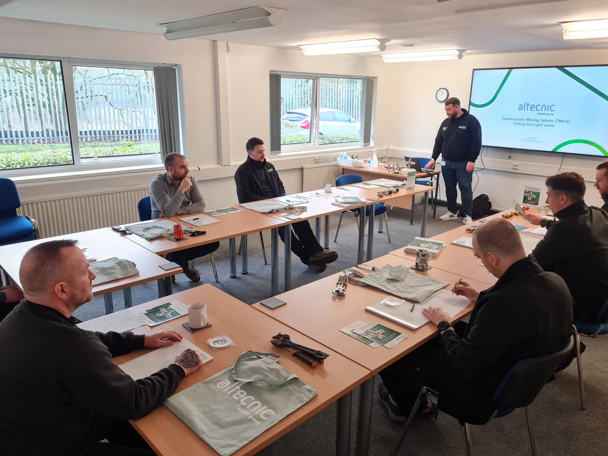LtdGms's tweet photo. Thank you to Ed Morris & @Altecnic for attending our office to carry out some staff training on TMVs. It was appreciated by all and presented in an interactive and enjoyable way. We look forward to working together again soon.
#altecnic #tmvs #Training https://t.co/V5bqvjlyiI