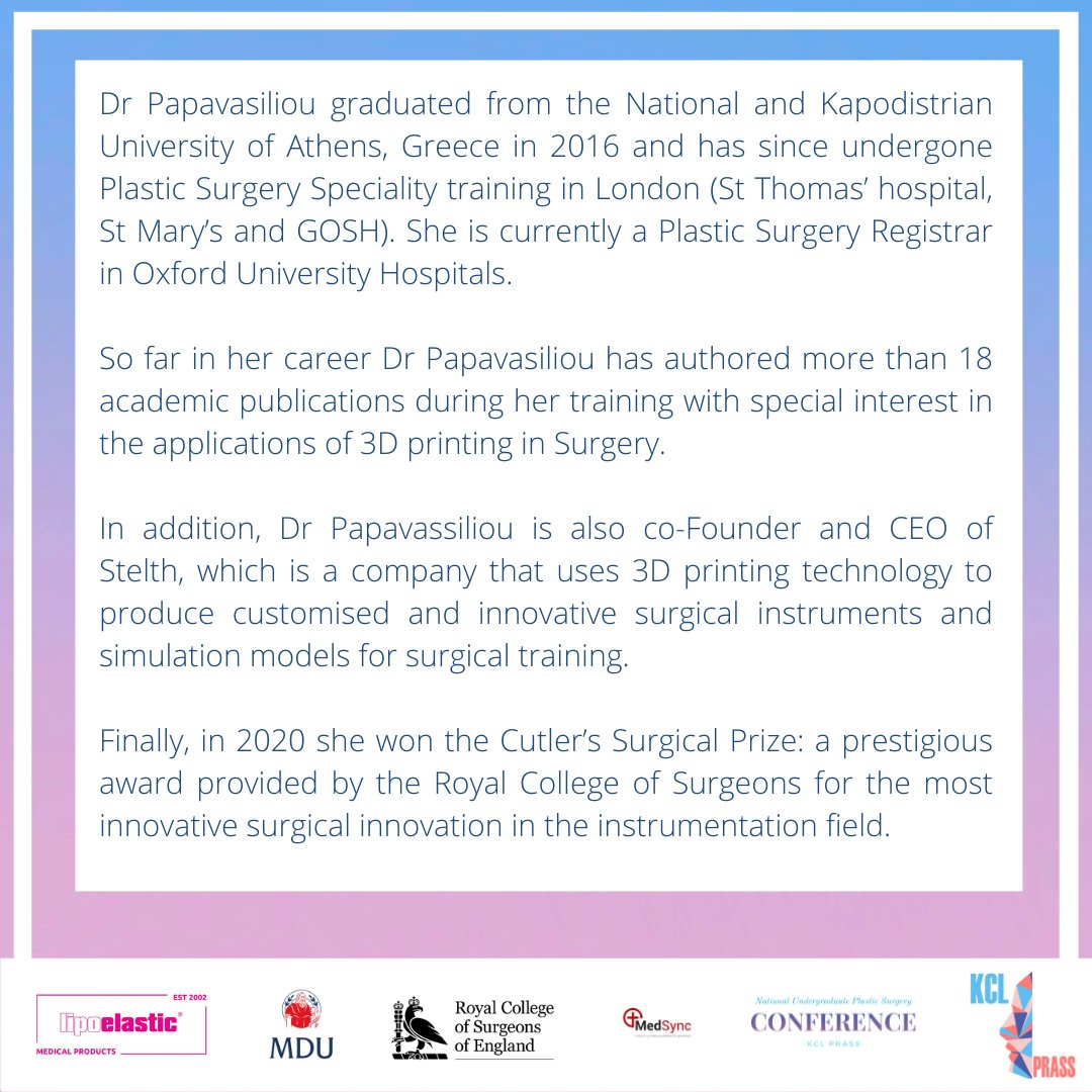 KCL Plastic Surgery Society tweet media