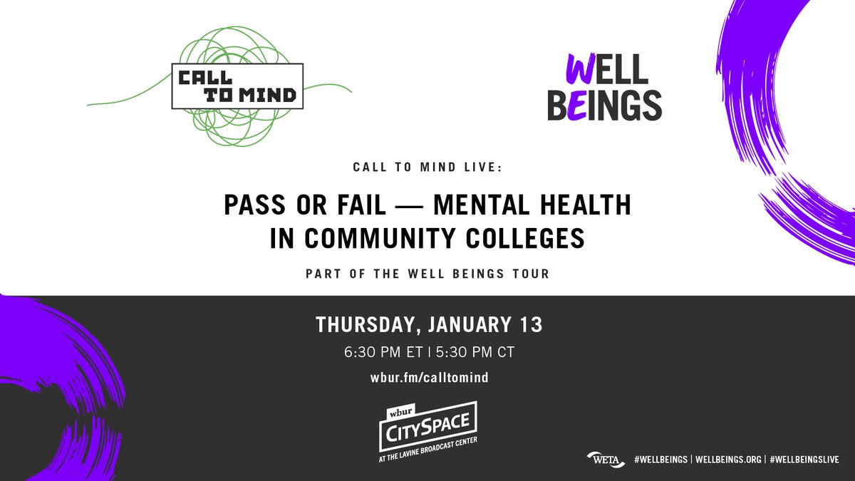 calltomindnow's tweet photo. JOIN US TONIGHT! @Surgeon_General @vivek_murthy will discuss #mentalhealth in #communitycolleges and there's still time to register! https://t.co/fmGqgprhM7 @wellbeingsorg @WBURCitySpace @WBUR #CallToMindLive https://t.co/Knf26NOzpI