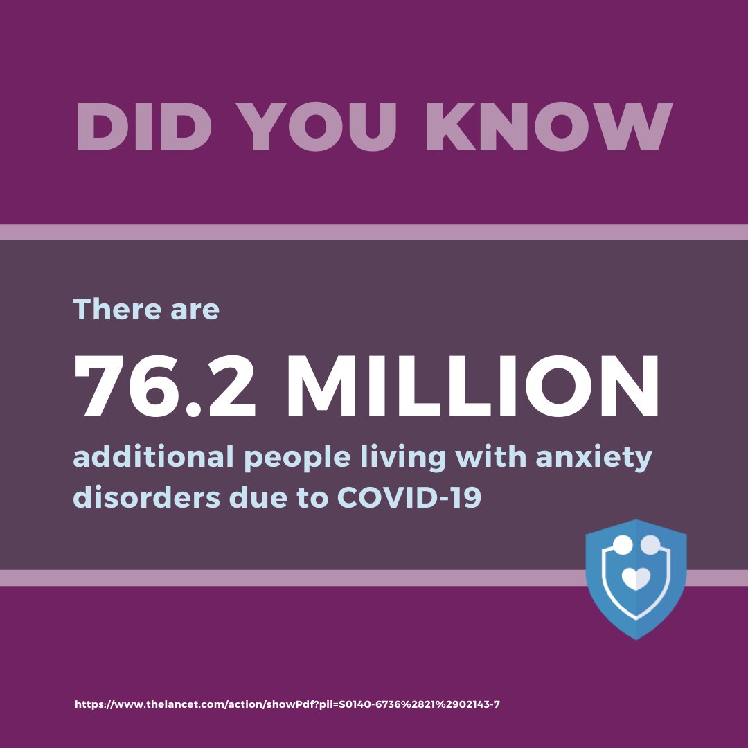 The COVID-19 pandemic has led to a 25% increase in anxiety disorders worldwide. If you are a healthcare worker in need of help, The Emotional PPE Project can connect you with a licensed therapist at no cost. emotionalppe.org #healthcareheroes #anxiety