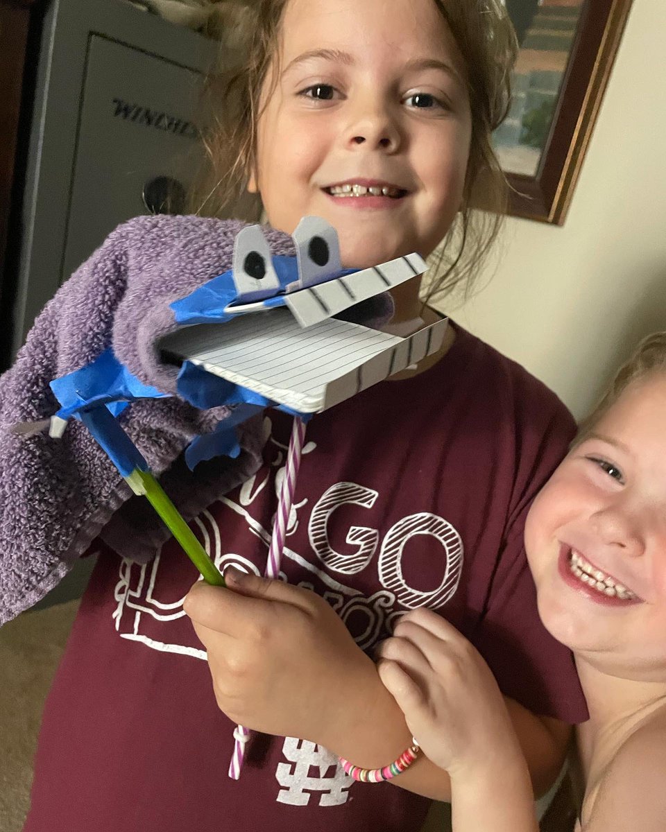 cbrasher78's tweet photo. When you are watching a Jim Henson documentary and your daughter is a creative soul, she leaves the room and returns shortly with the newest muppet, Lisa, Kermit’s long lost sister! Thanks for still inspiring the younger generation, Jim! @hensoncompany  @TheMuppets https://t.co/lem7tg4Rgh