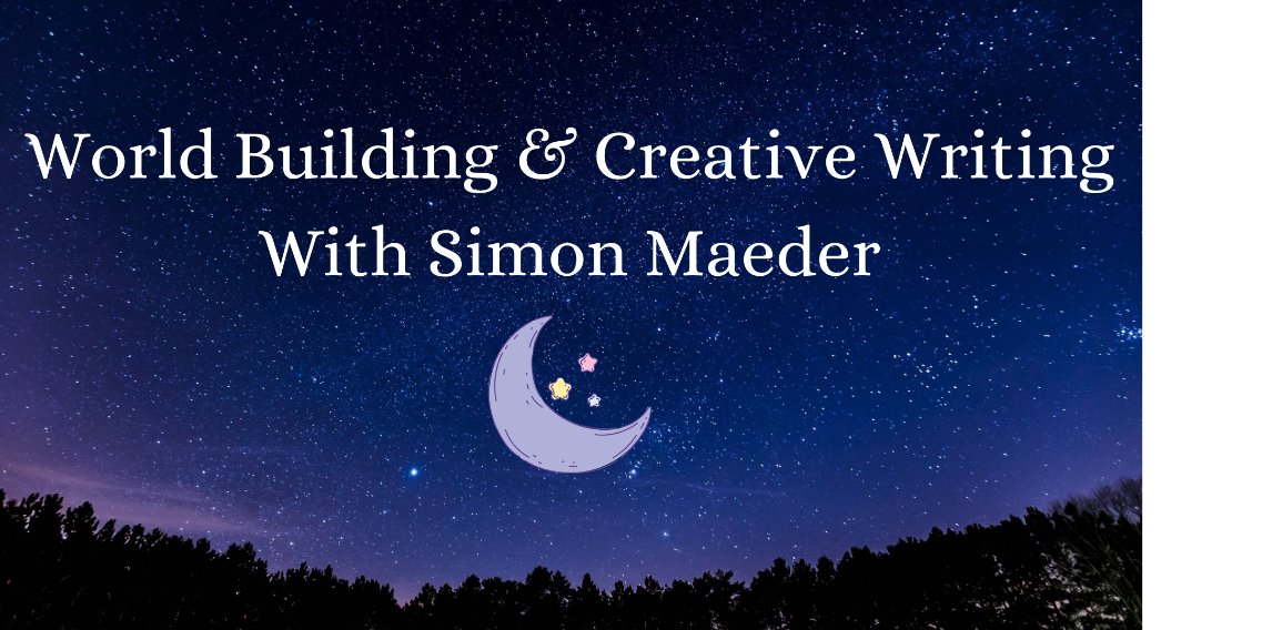Join award-winning writer and  creator of the BENLUNAR podcast, Simon Maeder, for a creative writing workshop where you can learn how to BUILD WORLDS. This event is free for children aged 7+
Book at
ow.ly/j71u50HsHEI
Please share <a href="/SimonMaeder/">Simon Maeder</a> <a href="/cct_colindale/">Colindale Communities Trust</a>