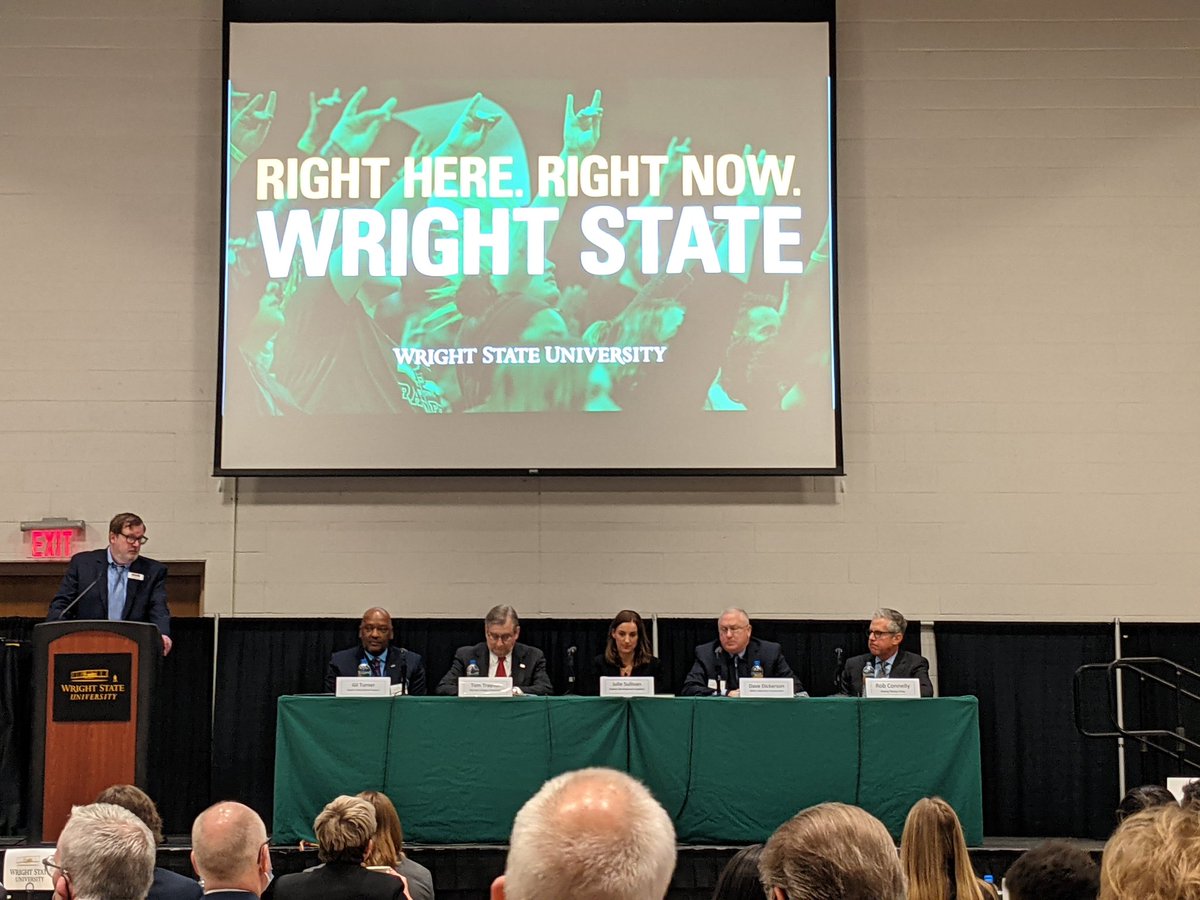 DBJnews's tweet image. Panel is underway talking about #Dayton economy and continued recovery from the pandemic #DBJEconomicForum