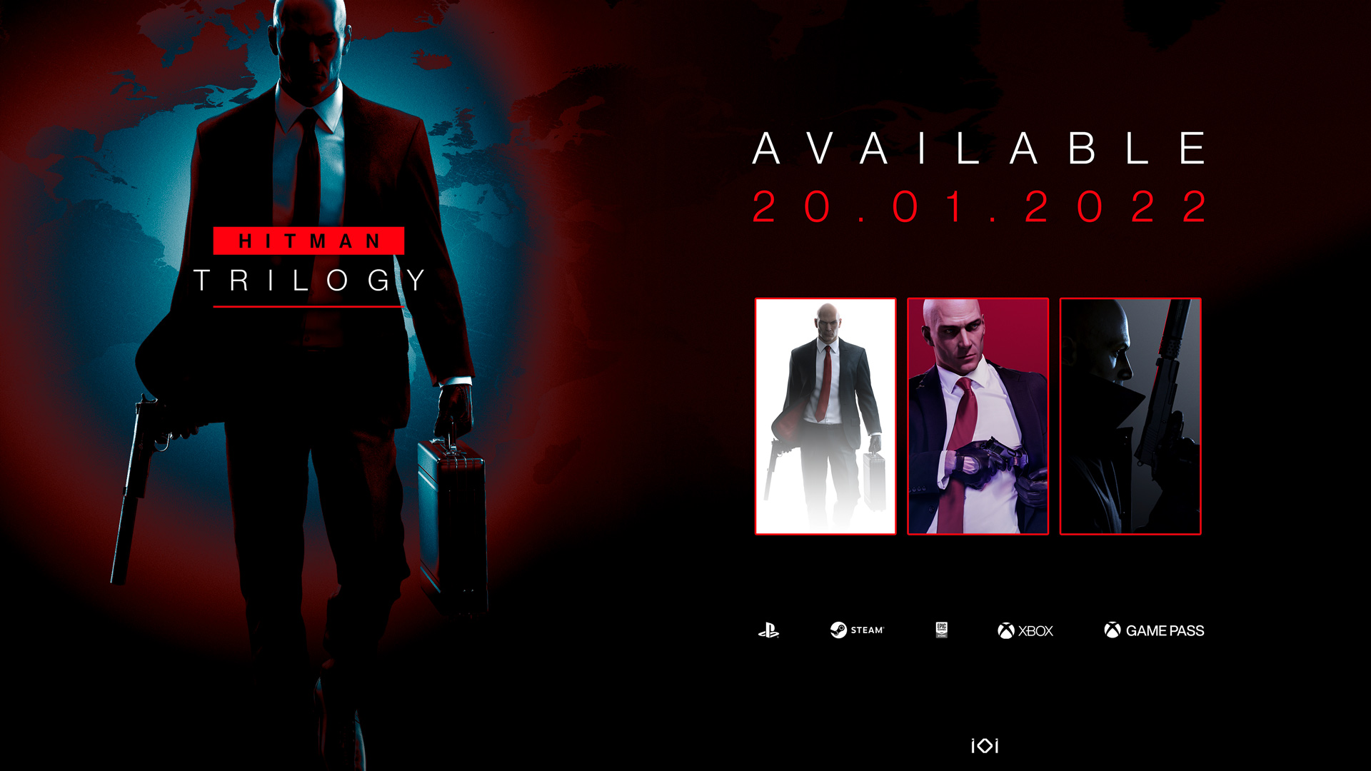 IO Interactive on Twitter: "HITMAN Trilogy all three games from the World of Assassination. Available digitally on January 20 for PS4, PS5, Xbox One, Xbox Series X/S and Epic Games