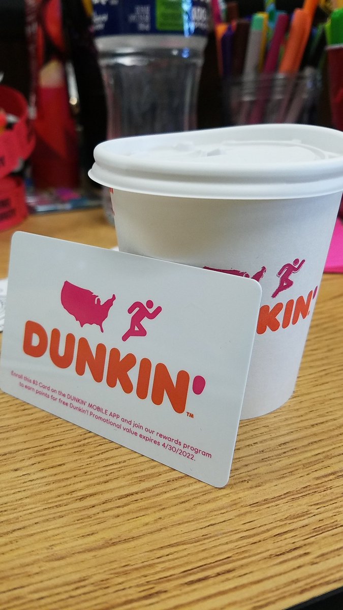 Such a GREAT way to start the day  <a href="/elmwoodes/">Elmwood Elementary - A Community School</a> #ThankfulThursday @DunkinDonutsCtr feeling loved  <a href="/KHarmon17/">Kathleen O. Harmon</a>  <a href="/bcps/">Bonde das cocotasded</a> #OurElmwood 🍵☕🦅