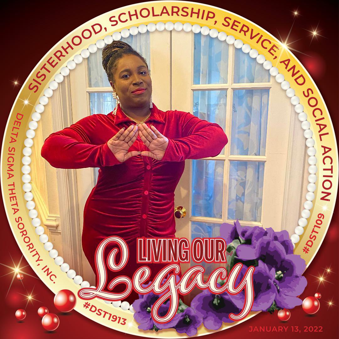 SimplySprtyChic's tweet photo. To all of my Sweet Sweet Sorors of Delta Sigma Theta Sorority, Inc. 

I wish you all a wonderful 109th Day of Scholarship, Sisterhood, Service &amp; Social Action!

We are our Founders Wildest Dreams!!

All of my ❤️ my ✌🏾 and 🥰 I’m gonna give it to 🔺!
#DST #DST109 #DST1913 #Spr10 https://t.co/rvn4QfLD3A