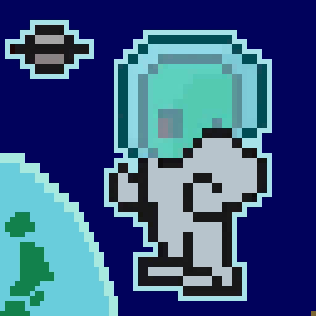 ikuken_bsk's tweet photo. 宇宙からこんばんは
#PixelAlien https://t.co/Bcd1gyAUfT