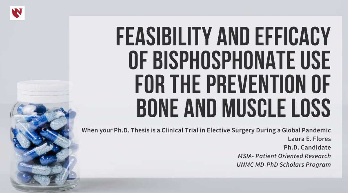 Today Laura Flores defended her thesis, "Feasibility and Efficacy of Bisphosphonate Use for the Prevention of Bone and Muscle Loss." Dr. Flores completed her PhD with <a href="/Laura_Bilek/">Laura Bilek</a> in the Medical Sciences Interdisciplinary Area (MSIA) graduate program. Congrats, Dr. Flores! 🎉