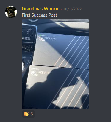 Cheers to or first success post. Congrats on the cook @BotExclusives