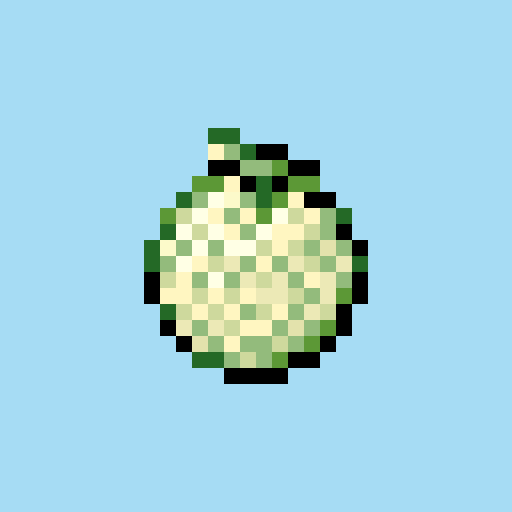 _dotKitchen_'s tweet photo. 16x16メロン
#pixelart
#ドット絵 https://t.co/a5GmiB0KOi