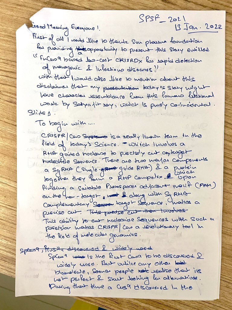 Manoj_Kumar04's tweet photo. Yes! even today, this how I prepare for any crucial presentations. Keeps me calm, composed and concise. Though my handwriting might be quite hard to understand.😅😬
Anyone else still doing this? 🤓
#phdlife #phdvoice #AcademicTwitter #WritingHelps https://t.co/rtRWKrZrwT