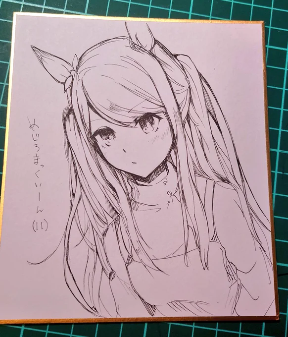 下描き無しお遊び落書きツインテょぅι゛ょマックイーン(長い)
かんせ〜 