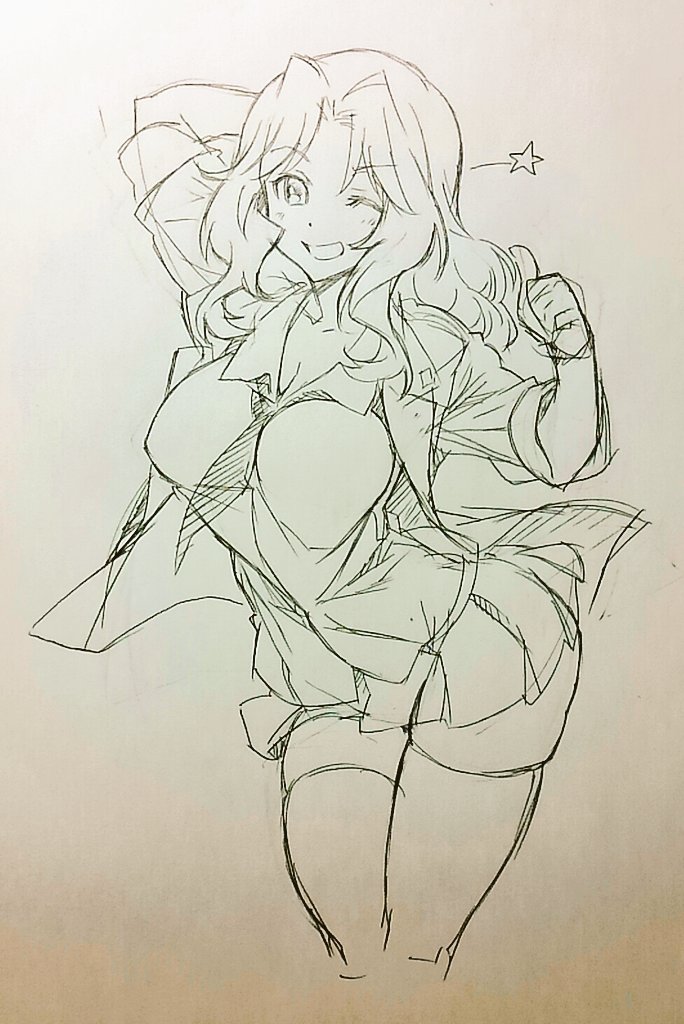 nibuzaki's tweet photo. ｢ガールズ&amp;パンツァー｣
ケイさん
(のω＜)b-☆ https://t.co/NVj8vHY3zd