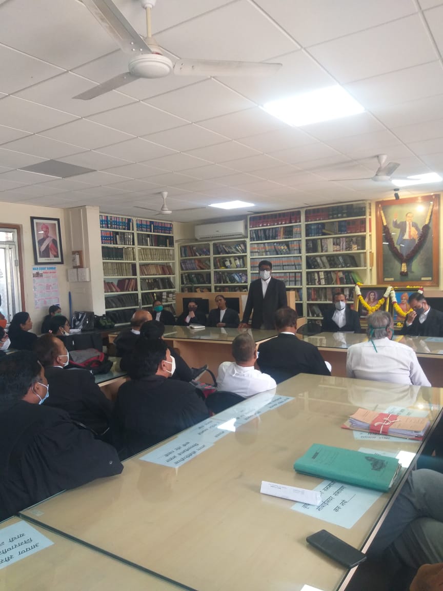 DesardaSangita's tweet photo. Celebrated birth anniversary of Swami Vivekananda and Rajmata Jijau at Bombay High Court, Aurangabad Bench. The members of the Bar Council spoke about the impact both these personalities had on the entire world and how their teachings are still relevant in the times of today! https://t.co/0No7knMWvS