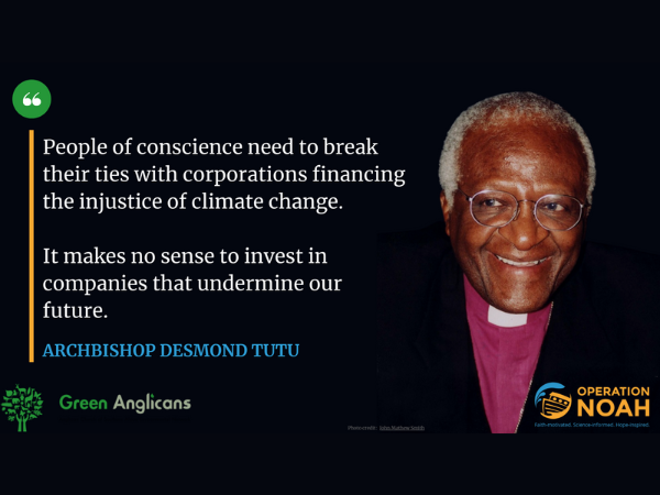 'Let us take inspiration from Archbishop Tutu and make 2022 the year to remove the Church’s support of the fossil fuel industry.'

Read our article with @Greenanglicans in this week's @ChurchTimes 
churchtimes.co.uk/articles/2022/…

#AnglicansDivest #DivestCofE